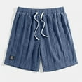 thumbnail image 4 of Resicozy Mokaloha Mens Shorts, Lininco Mens Shorts, Pacificozy Men's Daily Embroidered Casual Comfort Short with Pocket Navy L, 4 of 5