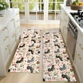 thumbnail image 4 of Kitchen Rugs Sets Of 2,Dachshund and Flower Anti Fatigue Kitchen Mat Rugs Non Slip Washable,Decorative Kitchen Floor Mats for Kitchen,Sink,Laundry,17"X47", 4 of 5