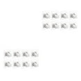 thumbnail image 1 of Soportes para barra de cortina Ounissouiy 8 piezas Montaje en pared Blanco, 1 of 1