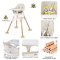 thumbnail image 4 of Trona de bebé RICUTON 6 en 1 convertible de madera con bandeja, 4 of 6