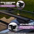 thumbnail image 3 of ERKUL Roof Rack Cross Bars for Alfa Romeo Stelvio 2017-2024 | Anti-Theft Lock Aluminum Crossbars for Rooftop, Cargo Carrier, Luggage, Kayak, Canoe, Bike | Black, 3 of 8