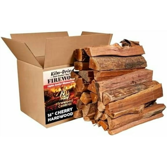 Kiln-Dried Cherry – 16” Splits (14–18 Pieces) – Sweet Smoking Wood for Cooking, Fire Pits & Campfires – Easy Light, Low Smoke, USA Sourced$$Plumbing & HVAC