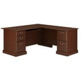 thumbnail image 1 of Pemberly Row L-Shape Executive Office Computer Desk in Harvest Cherry, 1 of 6