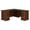 Harvest Cherry, variant on Pemberley Row Manufactured Wood Harvest Cherry Executive Office Desk L-Shape Double Pedestal 66" W x 71.2" D Assembled
