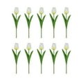 thumbnail image 2 of 10 PCS Real Touch Artificial Tulip Flowers 13 Inch PU Tulips Stems, Multicolor Spring Bouquet for Easter, Mother's Day, Valentine's Decor, Wedding, and Home Floral Arrangements, 2 of 5