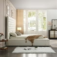 thumbnail image 3 of Better Home Products Classic Metal Queen Platform Bed Cream, 3 of 11