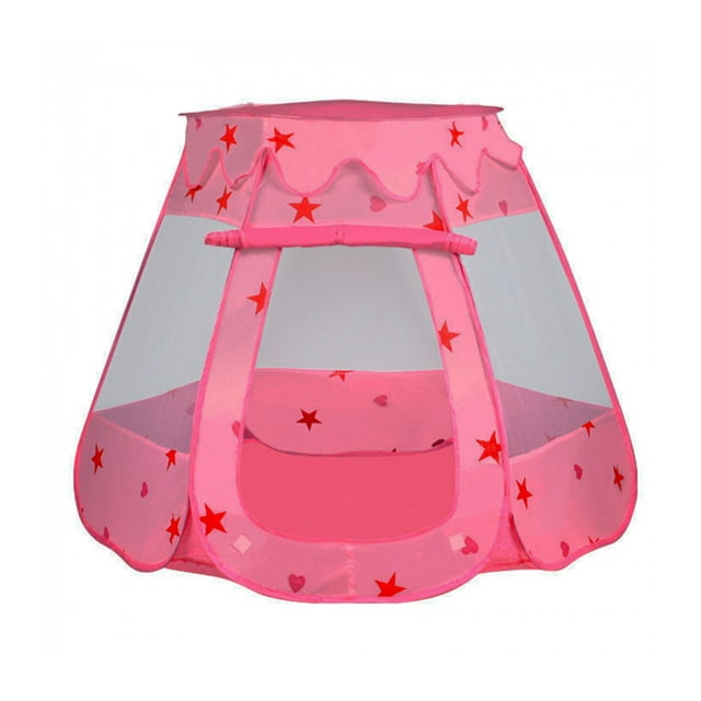 Tienda de Campaña The Baby Shop HP1128551 Estrellas y corazones Rosa