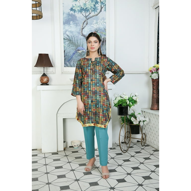 Indian Kurta Set for Women: Khadi Fabric, Casual & Festive, 2