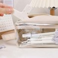 thumbnail image 6 of Hyknon Pencil Cases Pouch, Transparent Portable Pencil Box with HandStrap, Large Waterproof Pen Bag, Stationery Box for Markers Pen Cosmetics, Multifunction Bag for Women Makeup Office Travel, Yellow, 6 of 6