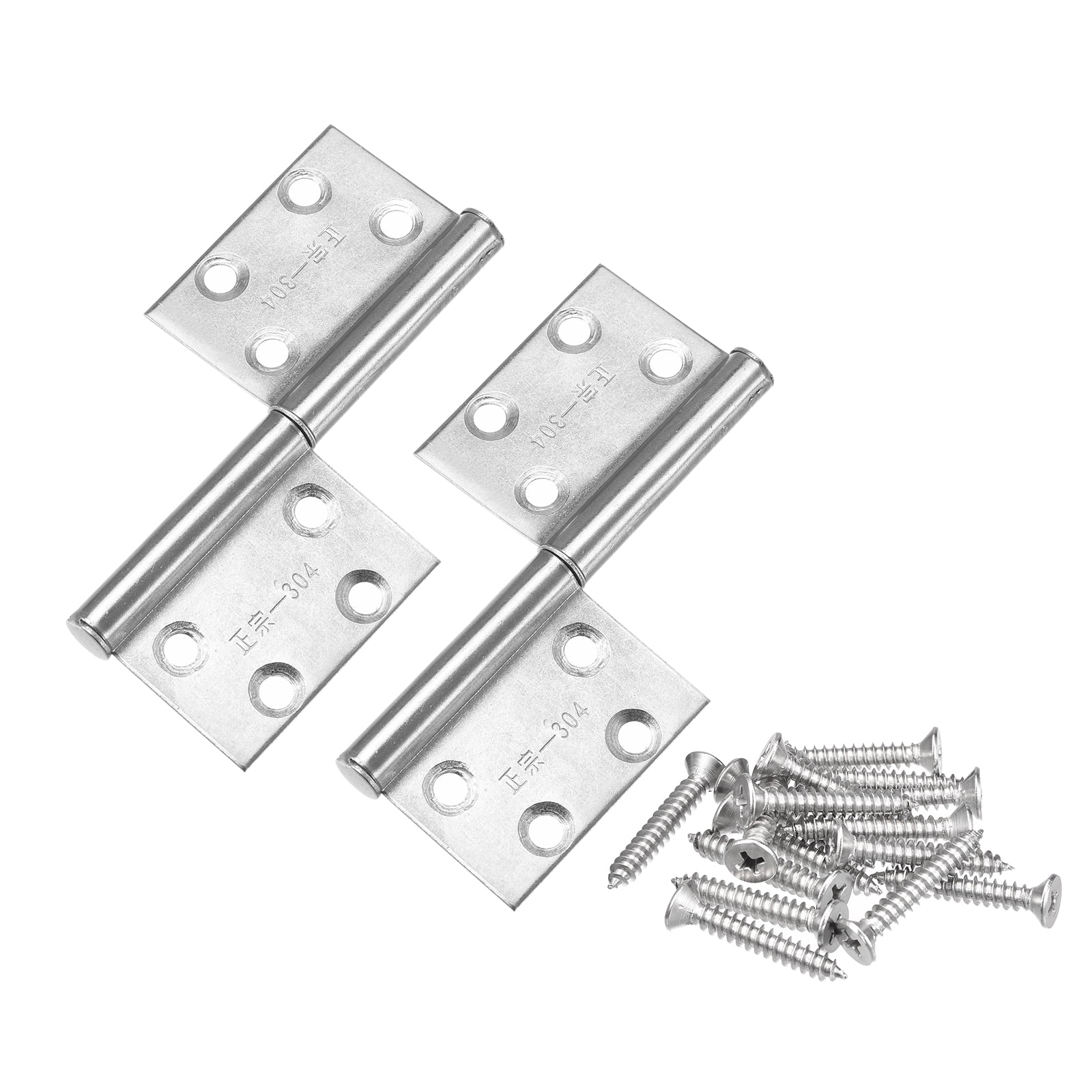 Uxcell Lift Off Hinges, 4" 304 Stainless Steel Right Detachable Flag