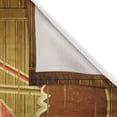 thumbnail image 3 of Ambesonne Tiki Bar Kitchen Curtains, Wood Plank Aloha, 55"x39", Brown Orange Pink, 3 of 3
