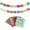 2 PACK-A, variant on 2 Pack Fiesta Banner Colorful Felt Papel Picado Banner for Party Cinco de Mayo Day of the Dead Fiesta Party Decorations Supplies