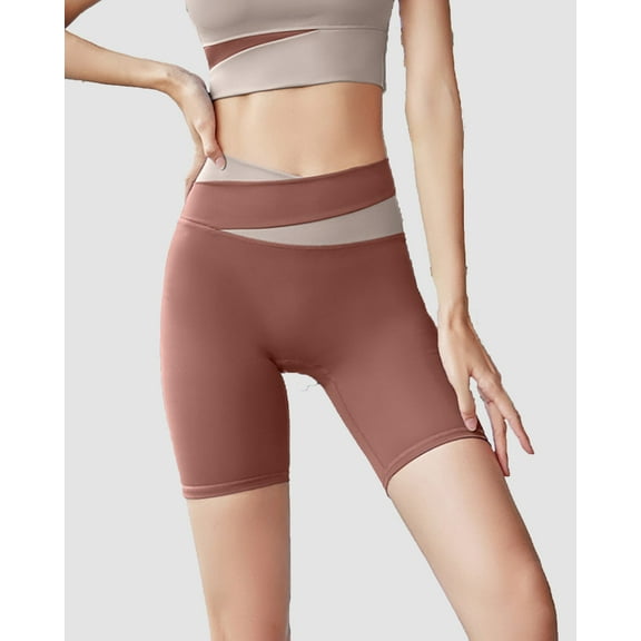 Saber Cut Biker Shorts High Waist 7.5"