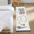 thumbnail image 3 of Yayeee Runner Rug for Bedroom 2'x6' Machine Washable Hallway Non Slip Mat, Magical Halloween Ghost, 3 of 8