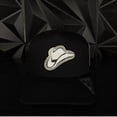 thumbnail image 2 of White Sombrero placa SnapBack, Flat Bill Baseball Cap Adjustable Size, Trendy Streetwear for Men Women, 2 of 5