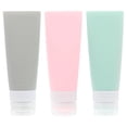 thumbnail image 1 of 3pcs 80ml Travel Cosméticos portátiles Gel de ducha Champú Botella de silicona, 1 of 6