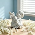 thumbnail image 6 of Angels Resin Statue Figurine,Adorable Angel Sculpture Memorial Statue for Coffee Table, Book Shelf Decor Accents, 6 of 6