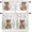 Coral Red Light Green, variant on Christmas Western Kitchen Curtains and Valances Set, Rod Pocket Curtains Tier Farmhouse Window Curtains 36 Inch Length, Farmhouse Cowboy Boots Star Leaves 3 Piece Kitchen Curtains Set