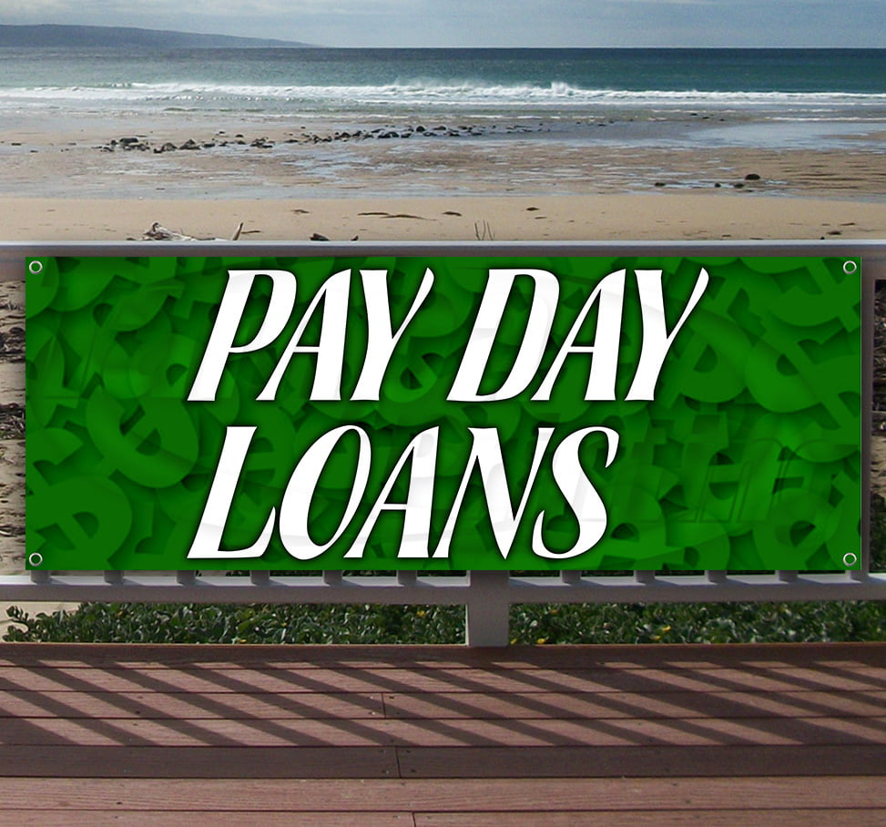 Payday Loans Now Open 13 oz Heavy Duty Vinyl Banner Sign with Metal Grommets Many Sizes Available New Flag, Store Advertising 
