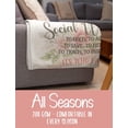 thumbnail image 7 of Social Worker Throw Blanket - Flannel Blankets for Social Worker - Unique Social Work Month, Appreciation, Graduation Gifts for BSW, MSW, DSW - 50" x 60" - (Beige), 7 of 7