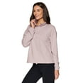 thumbnail image 3 of Avalanche Women's Bungee Hem Lightweight Soft 1/4 Zip Pullover Top, 3 of 5