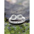 thumbnail image 2 of JewelersClub 0.925 Sterling Silver Infinity Friendship Ring for Women, 2 of 5