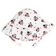 thumbnail image 3 of Disney Minnie Mouse Newborn Baby Girls Snap Romper and Bucket Sun Hat Newborn to Infant, 3 of 5