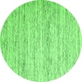 thumbnail image 1 of Ahgly Company Indoor Round Abstract Green Contemporary Area Rugs, 4' Round, 1 of 1