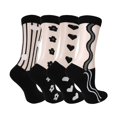 thumbnail image 3 of 4 pares de calcetines de encaje, calcetines tobilleros transparentes, calcetines de malla de moda para mujer, calcetines de cristal ultrafinos para niñas y mujeres, 3 of 5