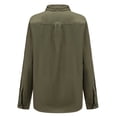 thumbnail image 3 of SSLR Oversized Button Down Shirts for Women Long Sleeve Dress Shirts High Low Causal, 3 of 8