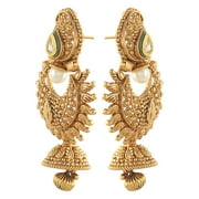 Crunchy Fashion Bollywood Style Party Wear Traditional Indian Jewelry Jhumki Jhumka Earrings for Women