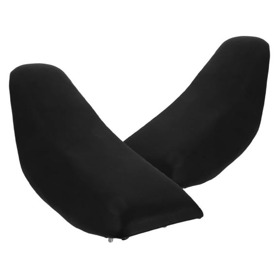 OUNONA 2Pcs Comfortable Black Motorcycle Atv Rear Seat Cushion Shock Absorbing Antislip