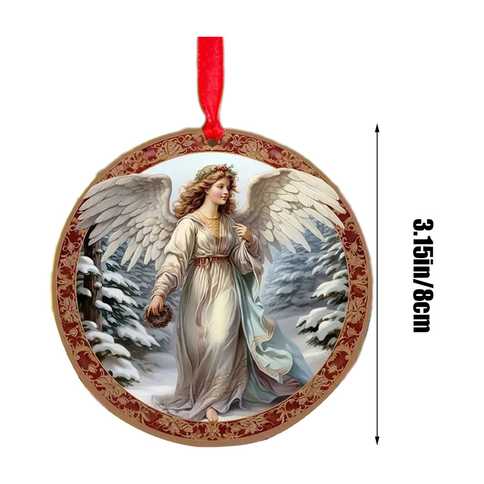 12 Pendentifs Anges Pour Sapin De Noël - Doré Et Argenté | 7x5 Cm | Décoration Magasins, Bureaux, Hôtels | Ambiance Festive - 5