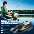 thumbnail image 6 of RC Bait Boat for Surf Fishing, 546-Yard Remote Control Bait Boat with 13500mAh Battery, 4.4lb Load Capacity, Dual Motor Fishing Boat, LED Light, Auto Cruise, 6 of 10