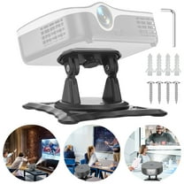 EEEkit Projector Mount, 1/4" Screw Projector Stand with 360° Rotation, Desk/Wall/Ceiling Mount Compatible with Most Projectors, Black