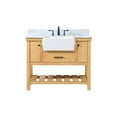 thumbnail image 3 of Elegant Lighting VF60142NW-BS Clement 42" Free Standing Single Basin Vanity Set - Natural, 3 of 8