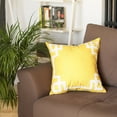 thumbnail image 2 of Geometric Yellow&White Square 18" x 18" Throw Pillow Cover, 2 of 9