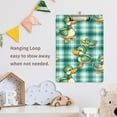 thumbnail image 6 of Plastic Clipboard Acrylic Hanging Clip Board with silver Low Profile Office School Supplies 12.5x9 Cute Ducks on Plaid, 6 of 9