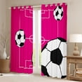 thumbnail image 2 of Manfei Sport Soccer Curtains Pack of 2 (42x84 Each) for Female Men Women,Boys Football Print Curtains Blackout,Ball Gamer Bedroom Curtains,Luxury Bedroom Decor, 2 of 6
