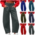 thumbnail image 1 of RKSTN Wide Leg Sweatpants Women Plus Size Baggy High Waist Straight Leg Athletic Jogger Pant Running Gym Fitness Sport Pant Sweatpant Elastic Waist Barrel Trouses, 1 of 10