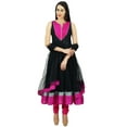 thumbnail image 4 of Atasi Womens Readymade Black Anarkali Suit With Dupatta Salwaar Kameez, 4 of 8