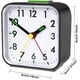 thumbnail image 3 of Reloj despertador analógico silencioso, pequeño reloj despertador de viaje que no hace tictac, reloj despertador de sobremesa silencioso con luz nocturna, función de repetición, reloj despertador a, 3 of 5