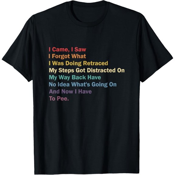 I Came I Saw I Forgot What I Was Doing T-Shirt