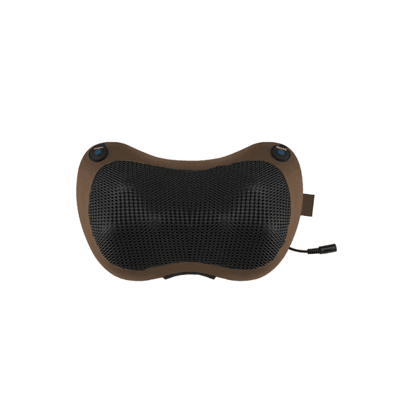 Almohada Masajeador De Cuello Y Espalda Termoterapia Color Café
