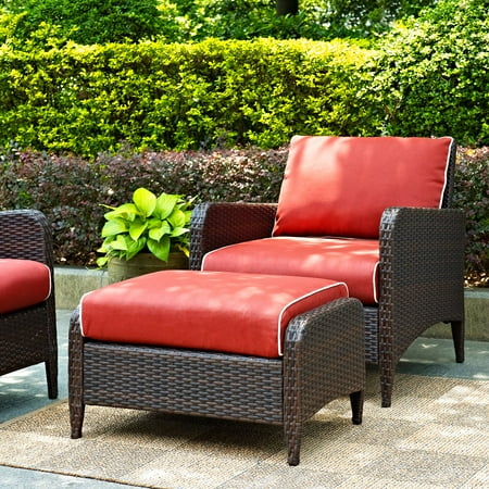 Crosley Furniture Kiawah 2 Piece Outdoor Wicker Seating Set With