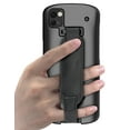 thumbnail image 1 of Étui + Sangle de Main Combo pour Zebra TC53 TC58 Scanner d'Ordinateur Mobile, Nakedcellphone Coque Rigide Texturée avec Support - Noir, 1 of 9