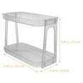 thumbnail image 3 of IBASETOY Black Pet Makeup Organizer with Double Layer Shelf for Bathroom and Home Storage, 3 of 5