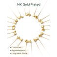 thumbnail image 5 of ChicSilver Heart Initial Letter A-Z Pendants Necklaces for Wife Girlfriend Her 14K Gold Plated Women's Dainty Necklace Ideal for Daily Wear Birthday Gift, 5 of 8