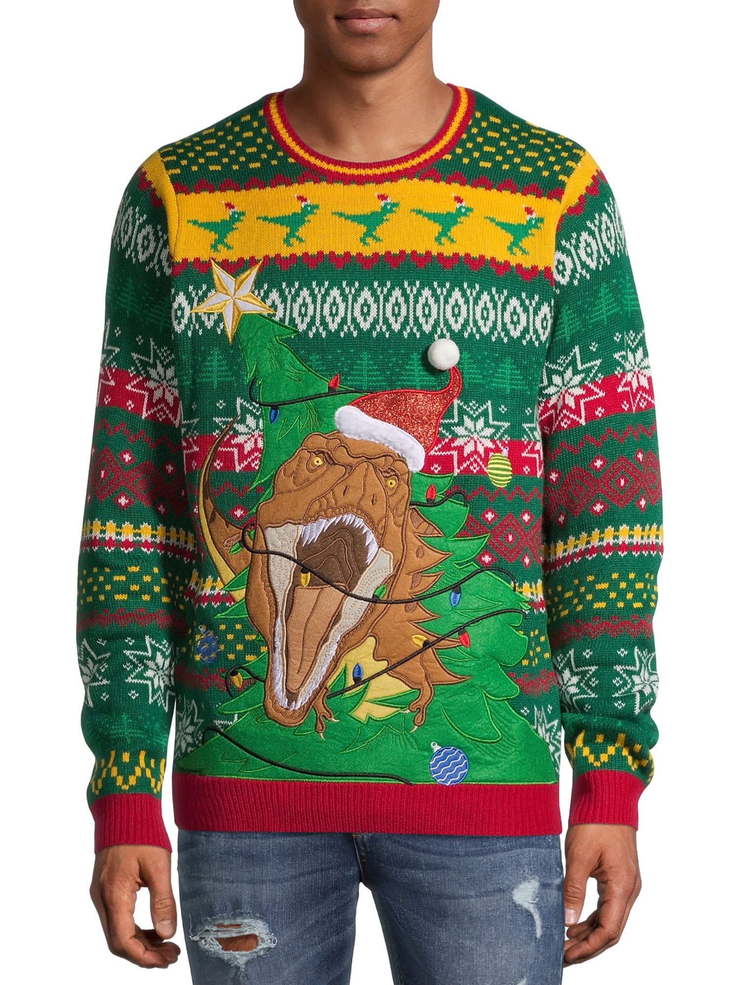 flamingo christmas sweater walmart