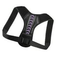 thumbnail image 3 of Corrector de postura Cinturón de apoyo para enderezamiento de espalda Cinturón elástico cómodo para hombres Mujeres Negro Púrpura L, 3 of 10